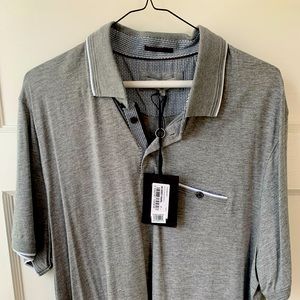 New with tags Ted Baker gray polo